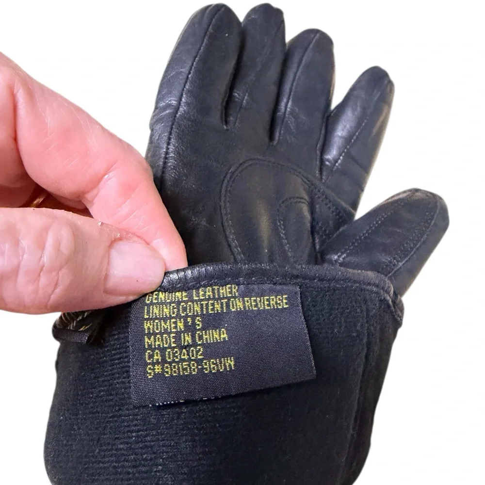 Motor Harley Davidson Cycle Gloves Leather Black
